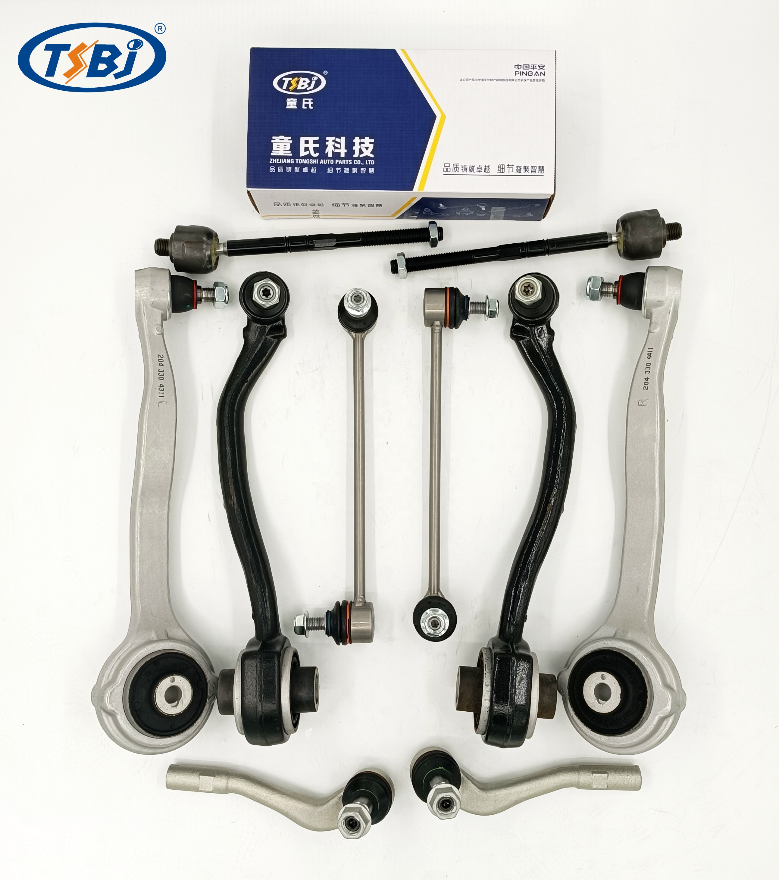 Factory wholesale hot sale full set of auto chassis parts like control arm for Mercedes-Benz C-CLASS (W203) OE 2033303411